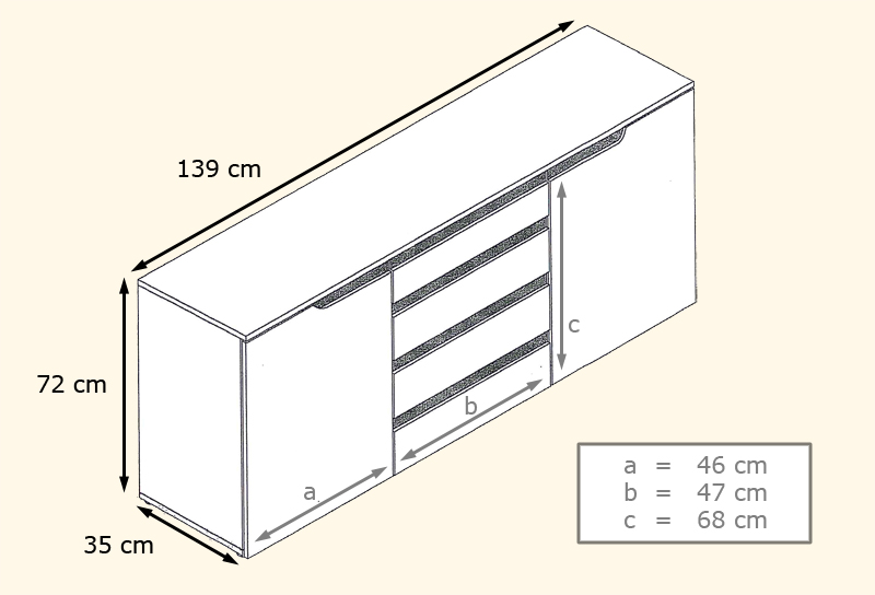 dimensions du buffet salle a manger design